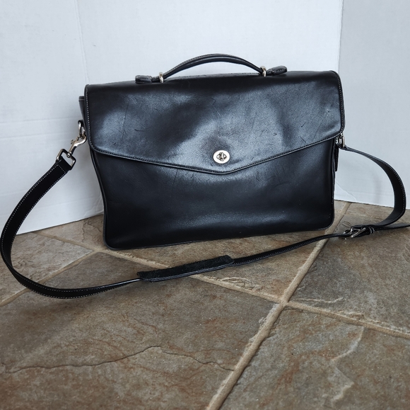 Coach Lexington Leather Messenger Bag Briefcase Vintage - Picture 4 of 17